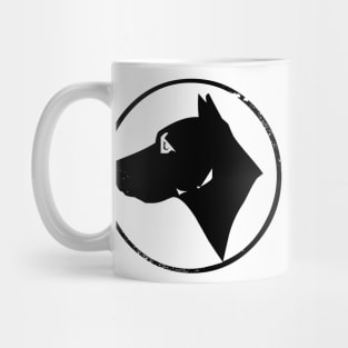 Dog Head in a Circle Mug